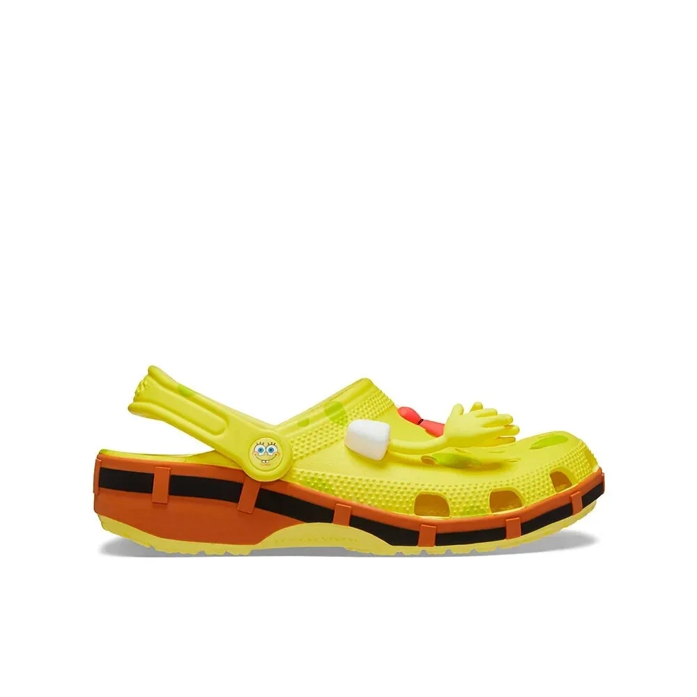 Crocs Spongebob Classic 209824-7HD Clogs Men's US 8 Yellow Casual Shoes JAX2119